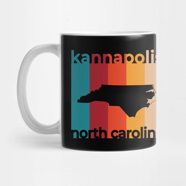 Kannapolis North Carolina Retro by easytees